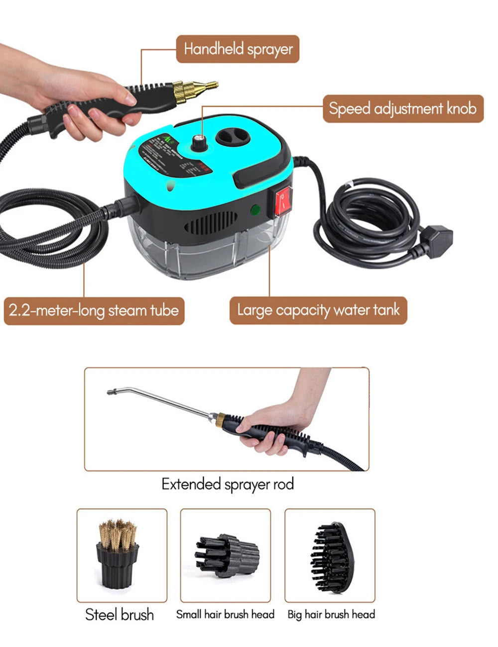 Powerful Handheld Steam Cleaner™